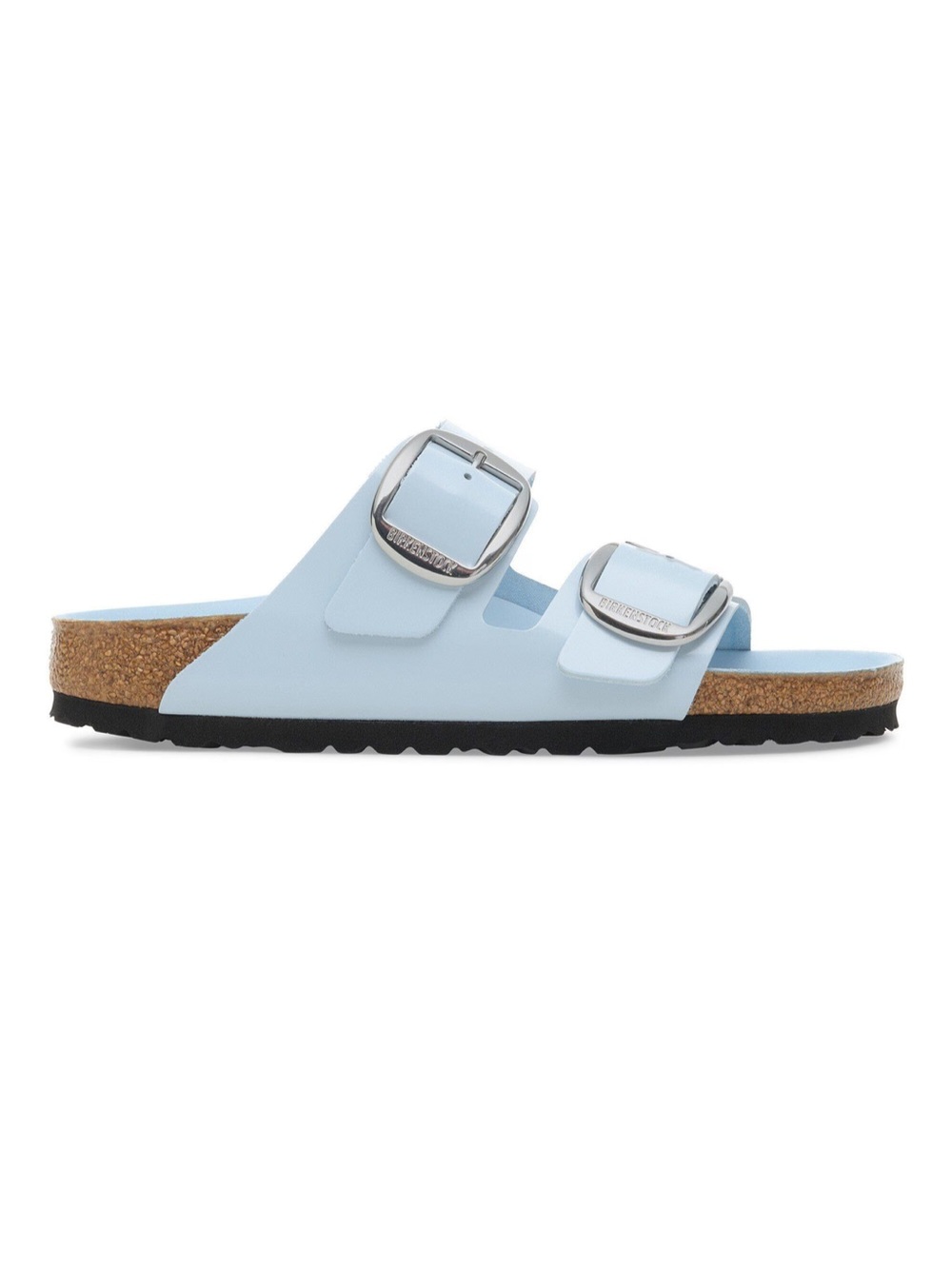 Birkenstock Arizona Big Buckle High Shine Baby Blue Patent Sandals Women 7N - Picture 6 of 11